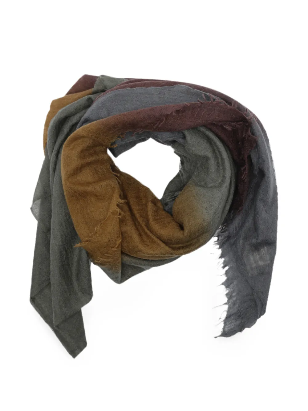 MIRROR IN THE SKY souffle semi-felted scarf - Grau