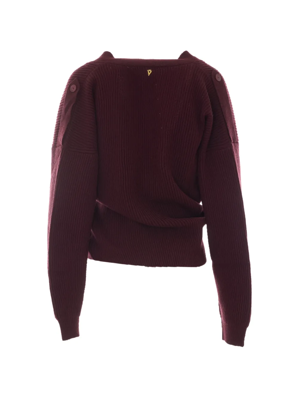 DONDUP Ribgebreid vest Rood