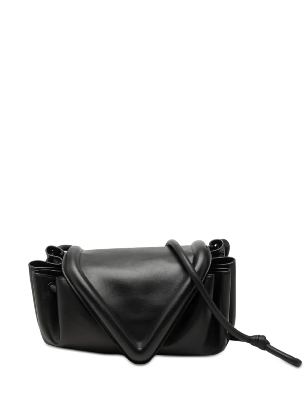 Bottega Veneta Pre-Owned 2012-2026 Small Lambskin Beak crossbody bag - Nero