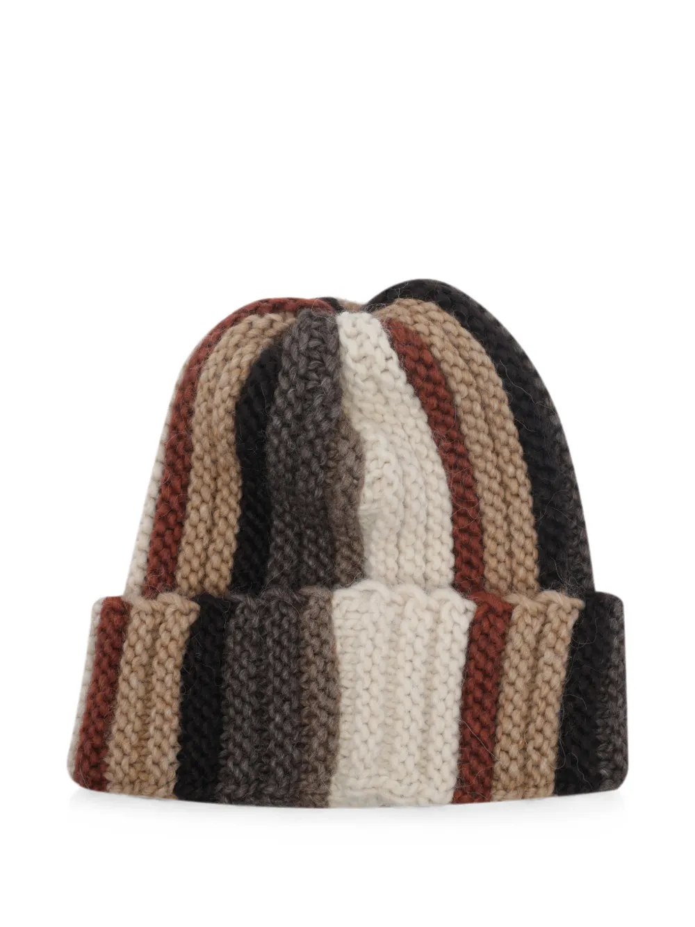AMISH Gestreepte muts Beige