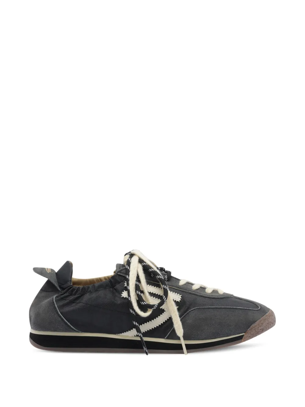 Puraai Panther logo-patch panelled sneakers - Grigio