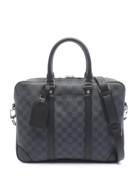 Louis Vuitton Pre-Owned 2021-2026 Damier Graphite Porte Documents Voyage PM business bag