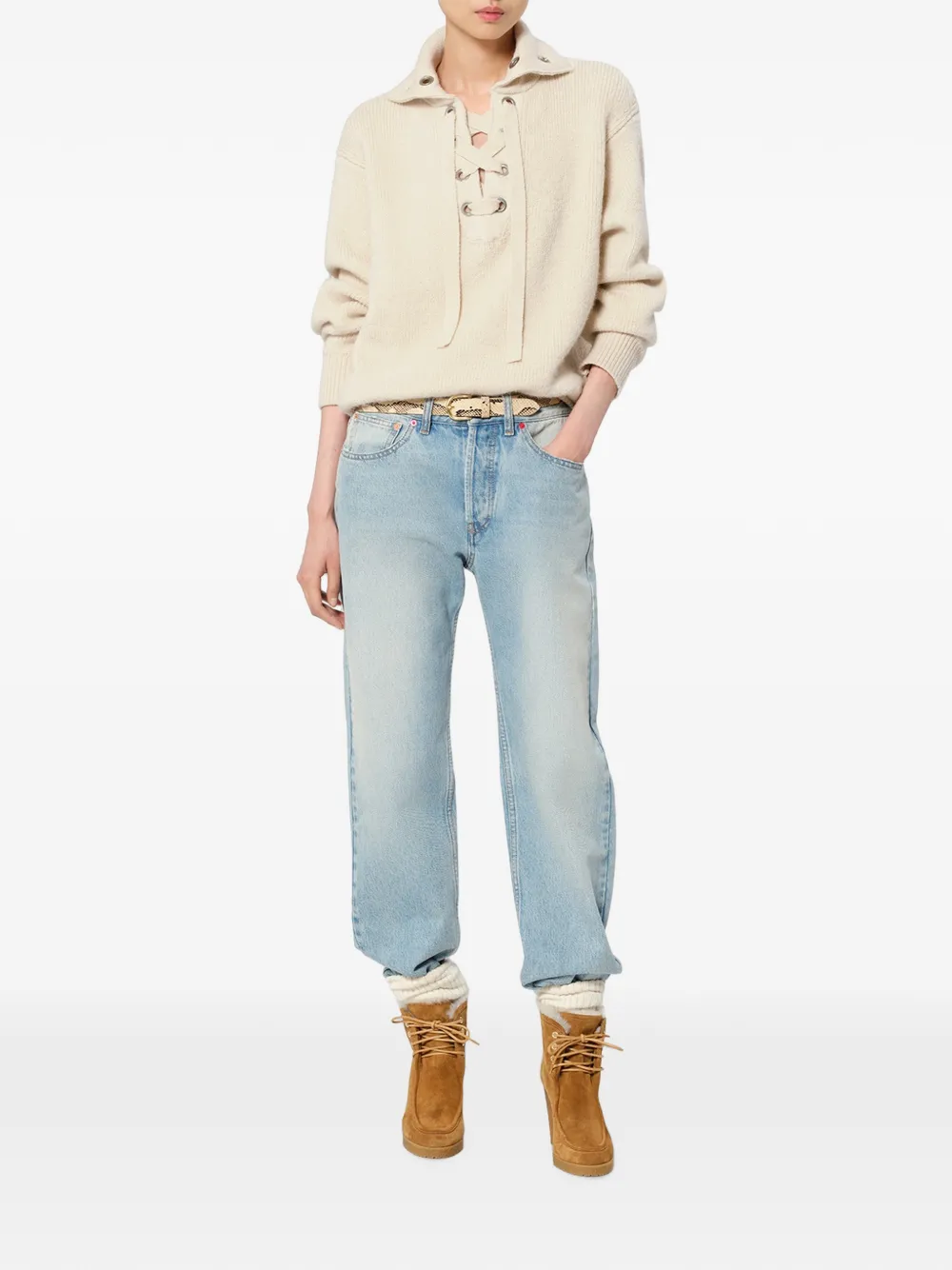 ISABEL MARANT Ydalia wollen trui Beige