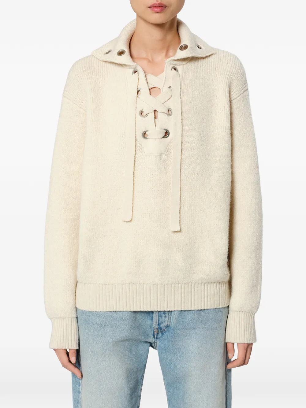 ISABEL MARANT Ydalia wollen trui Beige