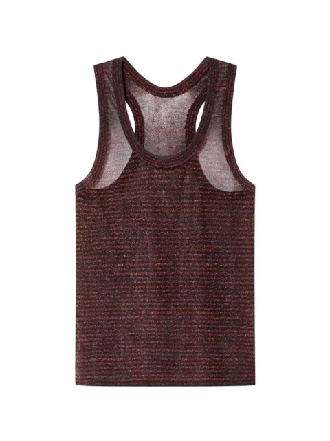 ISABEL MARANT Cevara striped lurex knit tank top