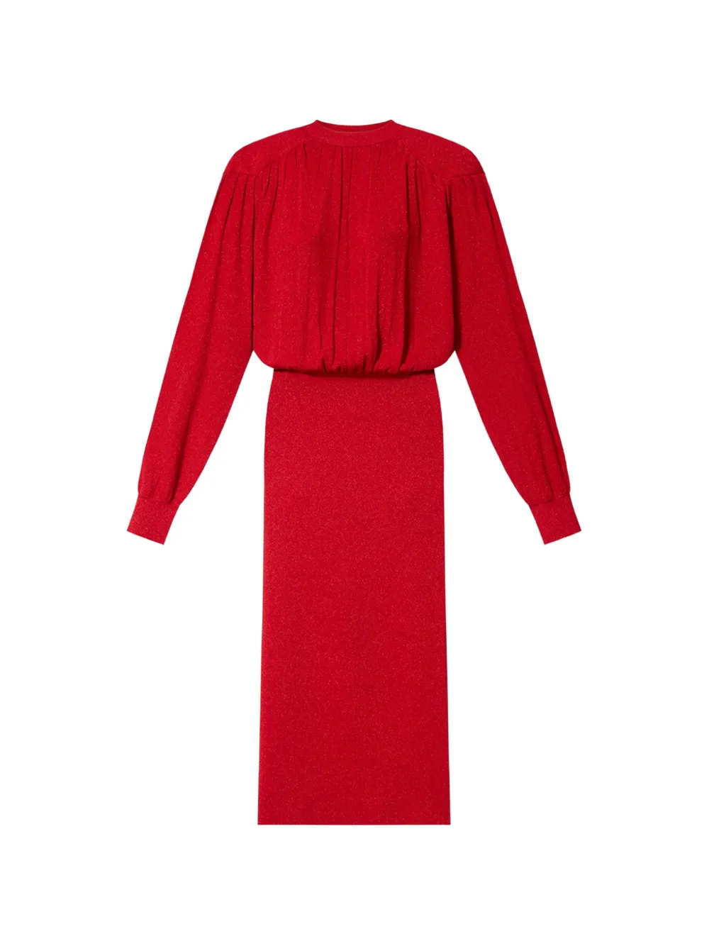 ISABEL MARANT Aliza pleated long-sleeve dress