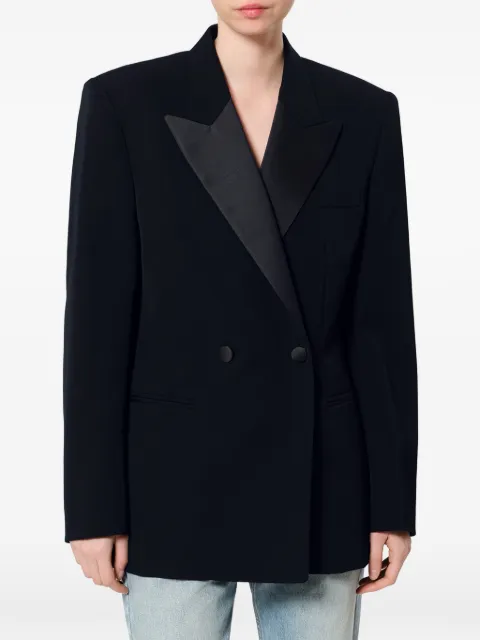 ISABEL MARANT Ranyae wool blazer with satin-lapels