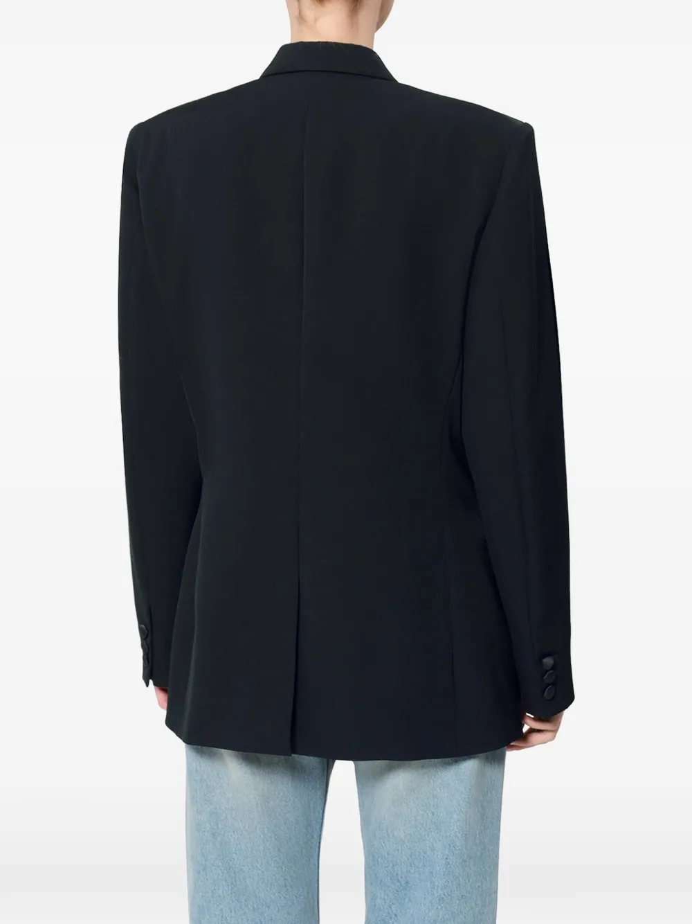 ISABEL MARANT Ranyae blazer met puntige revers Zwart