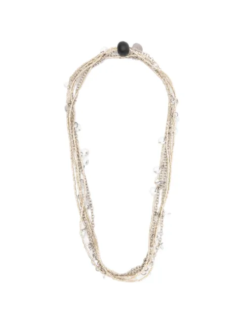 Maria Calderara multi-strand crystal-embellished necklace