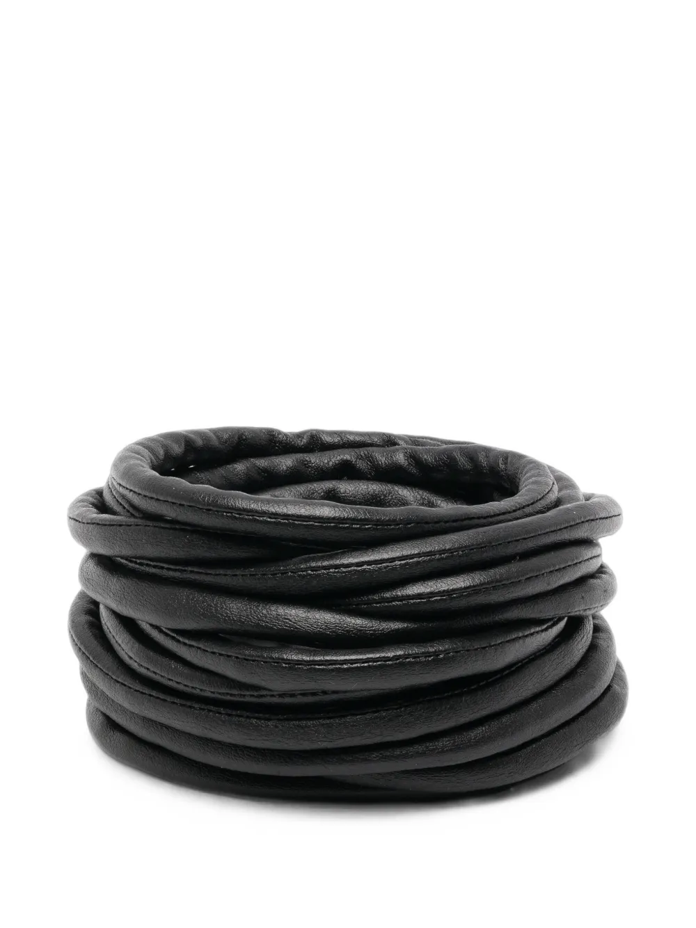 Maria Calderara multi-strand leather bracelet - Schwarz