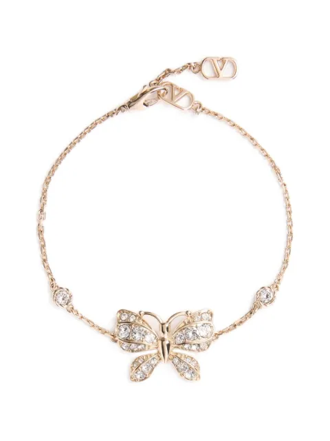Valentino Garavani Flutterby btracelet in meal and Swarovski® crystals