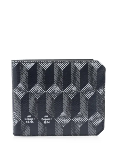 Au Départ geometric-print bifold wallet