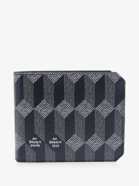 Au Départ geometric-print bifold wallet