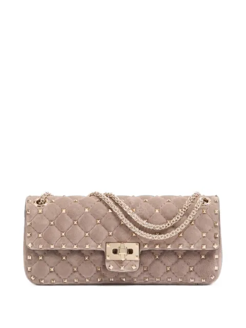 Valentino Garavani Rockstud Spike suede medium shoulder bag