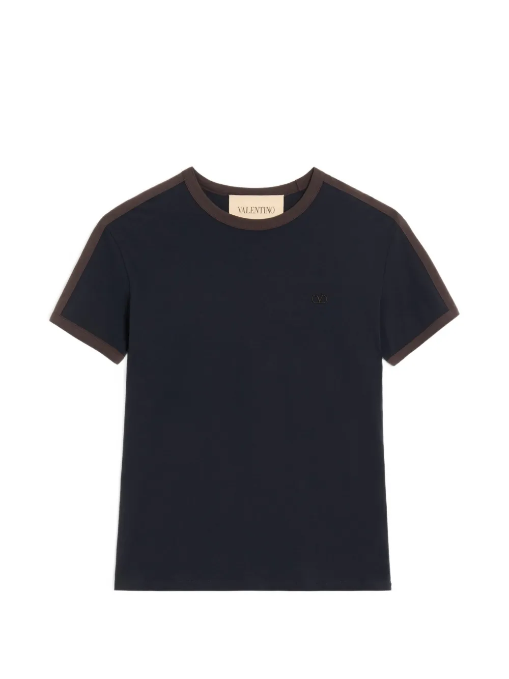 Valentino Garavani t-shirt à logo brodé - Bleu