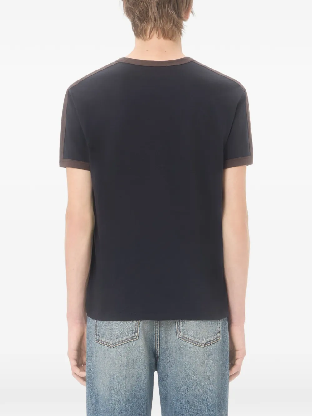 Valentino Garavani T-shirt met VLogo-borduurwerk Blauw