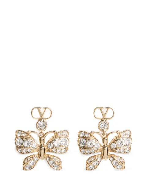 Valentino Garavani Flutterby earrings in metal and Swarovski® crystals