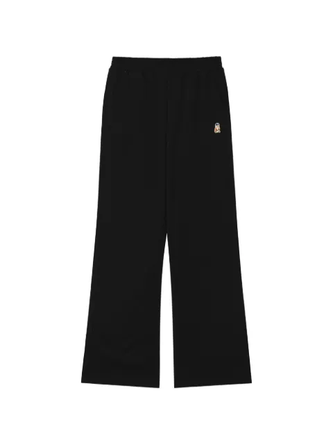 CHOCOOLATE logo-patch wide-leg track pants