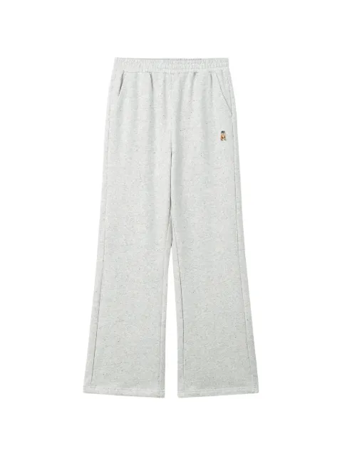 CHOCOOLATE logo-patch wide-leg track pants