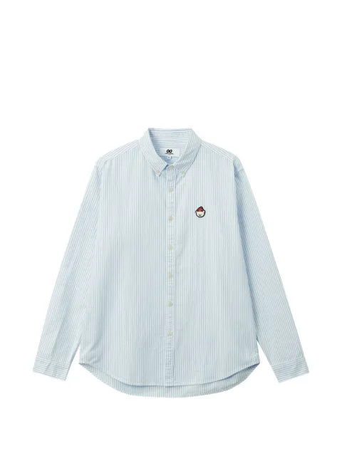 CHOCOOLATE striped patch-detail shirt