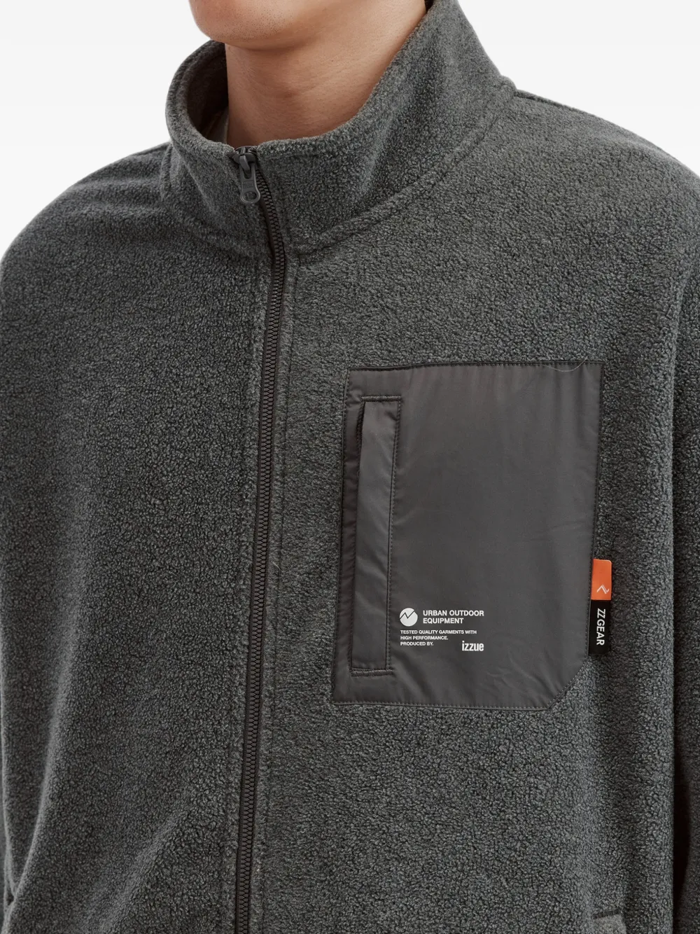 izzue Jack met logoprint Grijs