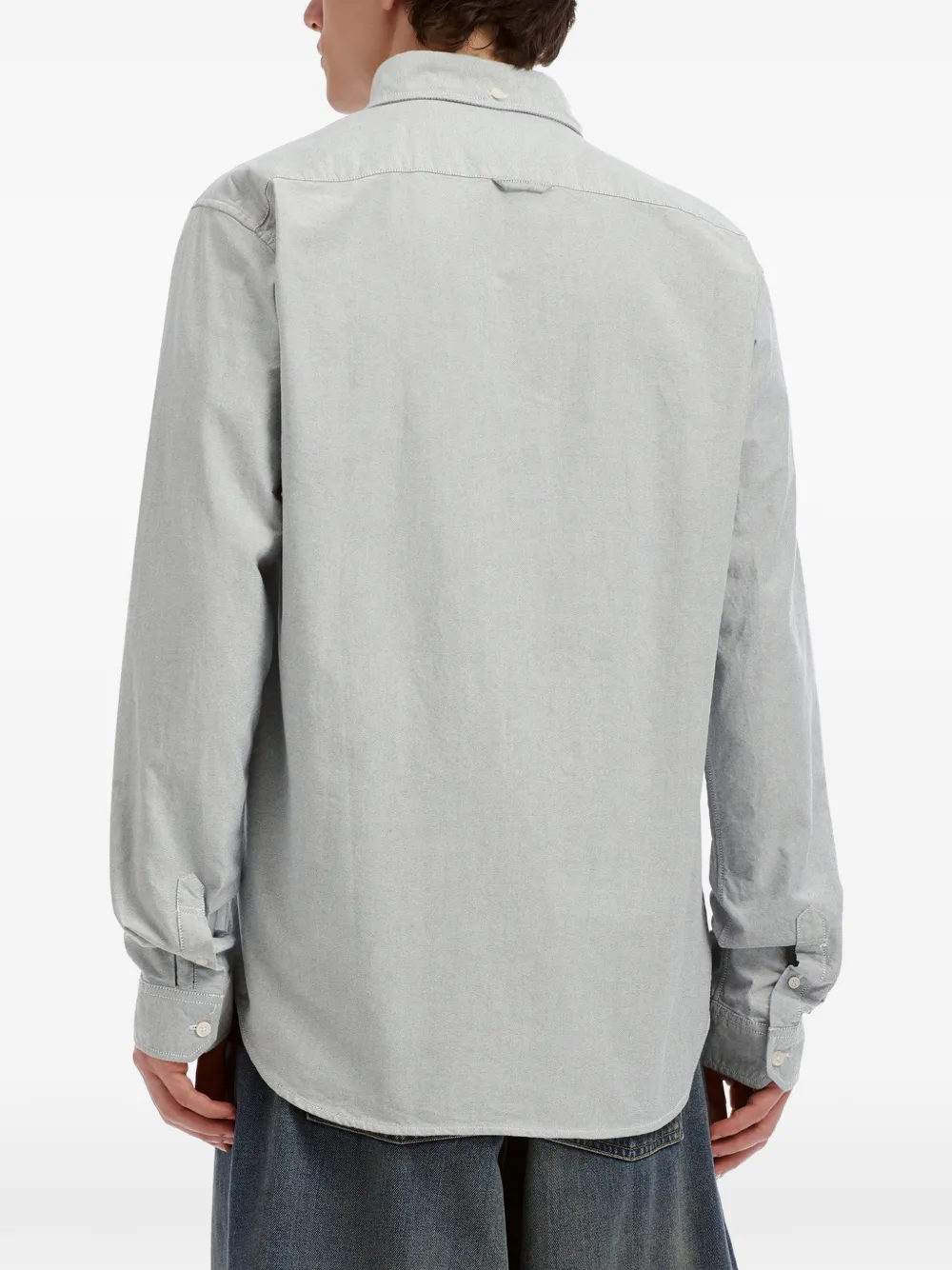 CHOCOOLATE Overhemd met logopatch Grijs