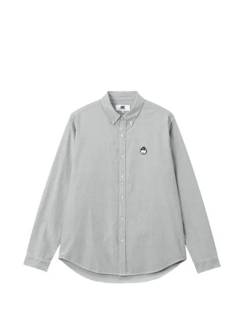 CHOCOOLATE logo-patch button-down shirt