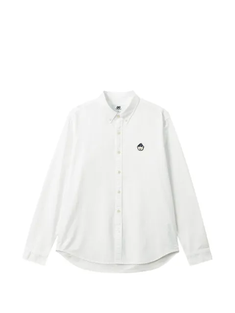 CHOCOOLATE logo-patch button-down shirt
