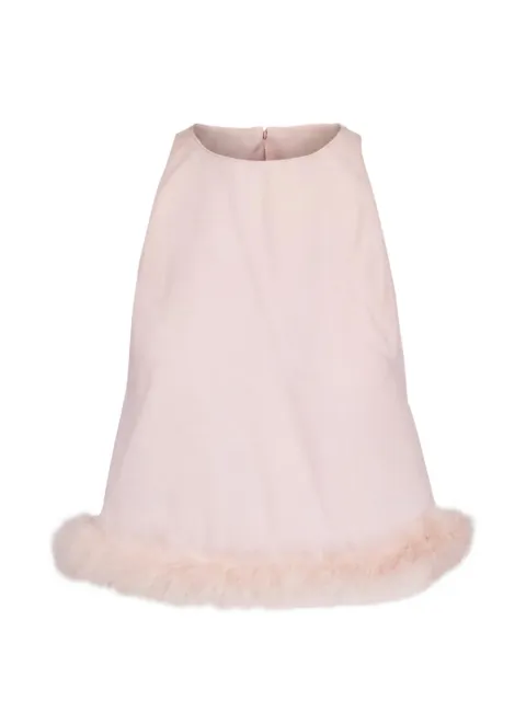 Dorothee Schumacher feather-trim sleeveless top