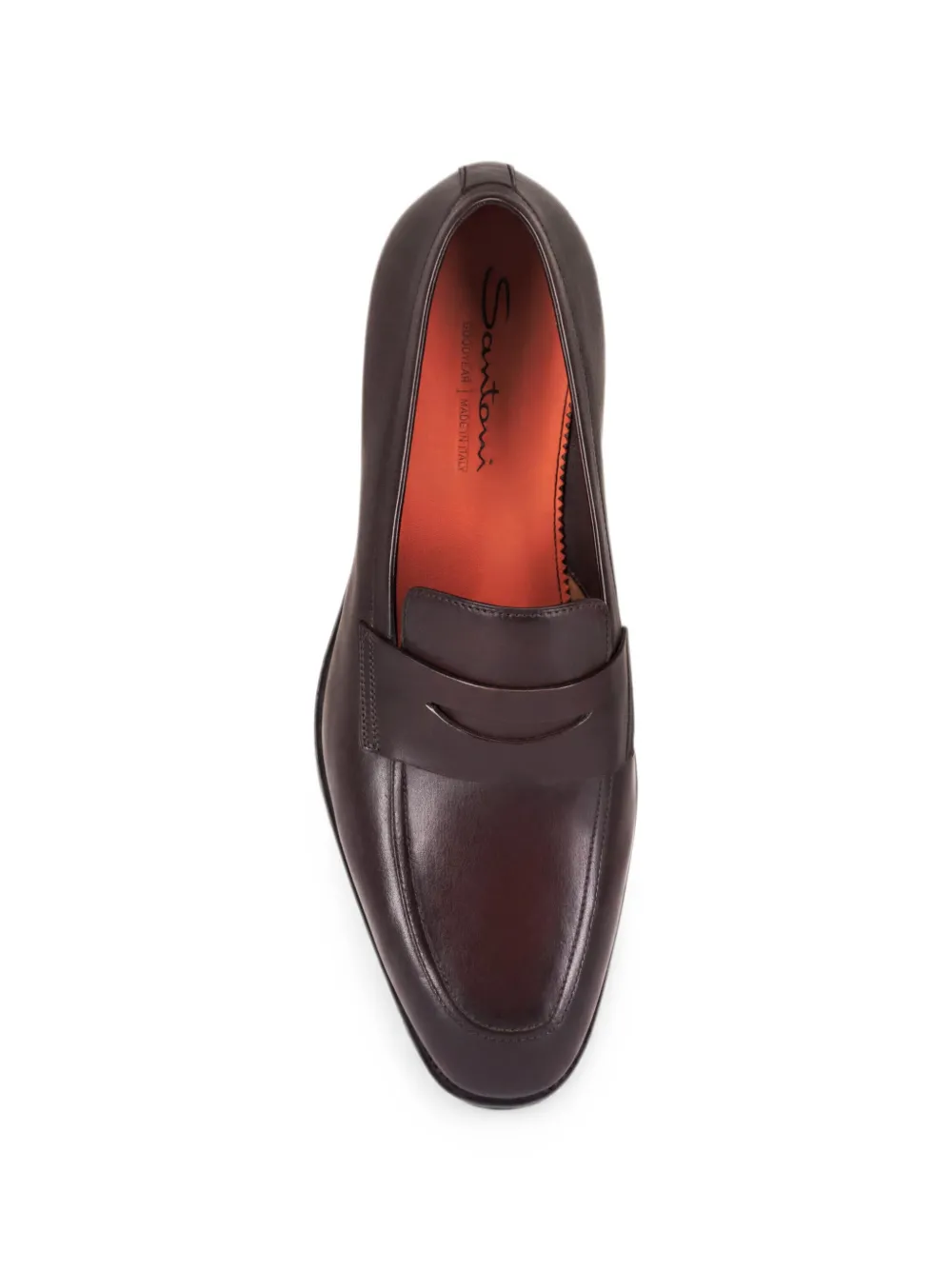 Santoni Gregor leren loafers Bruin