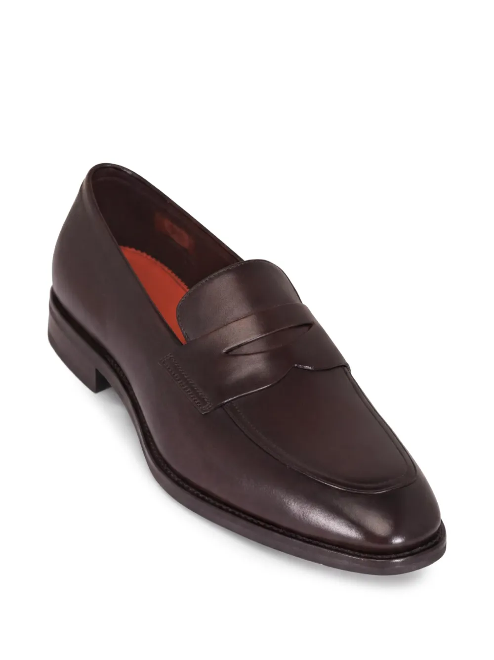 Santoni Gregor leren loafers Bruin