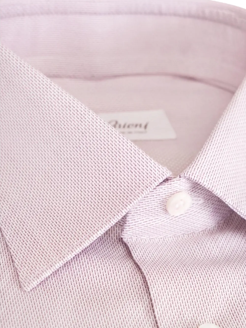 Brioni Overhemd met micro patroon Roze