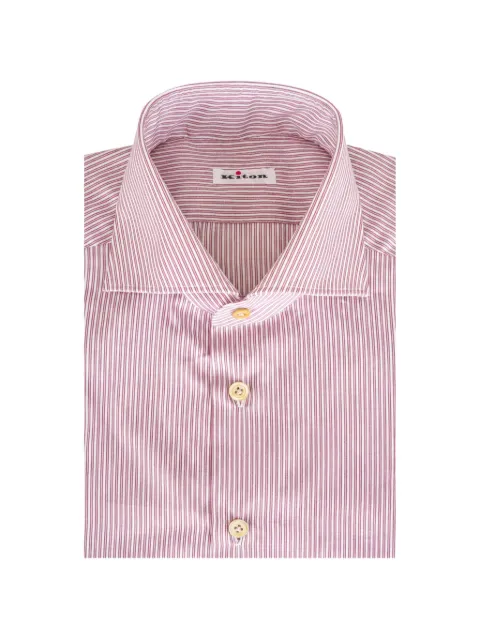 Kiton vertical-stripe shirt