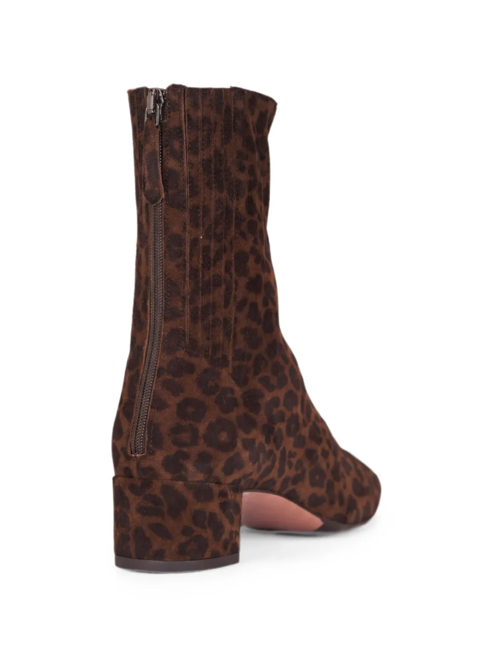 Aquazzura Saint Honoré leopard-print suede ankle boots Bruin