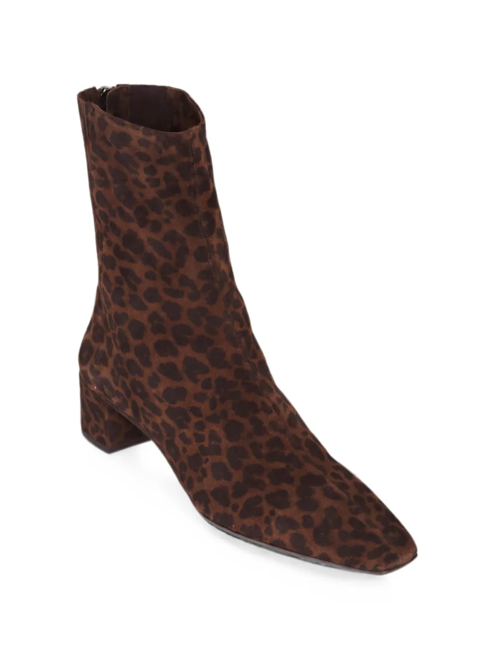 Aquazzura Saint Honoré leopard-print suede ankle boots Bruin