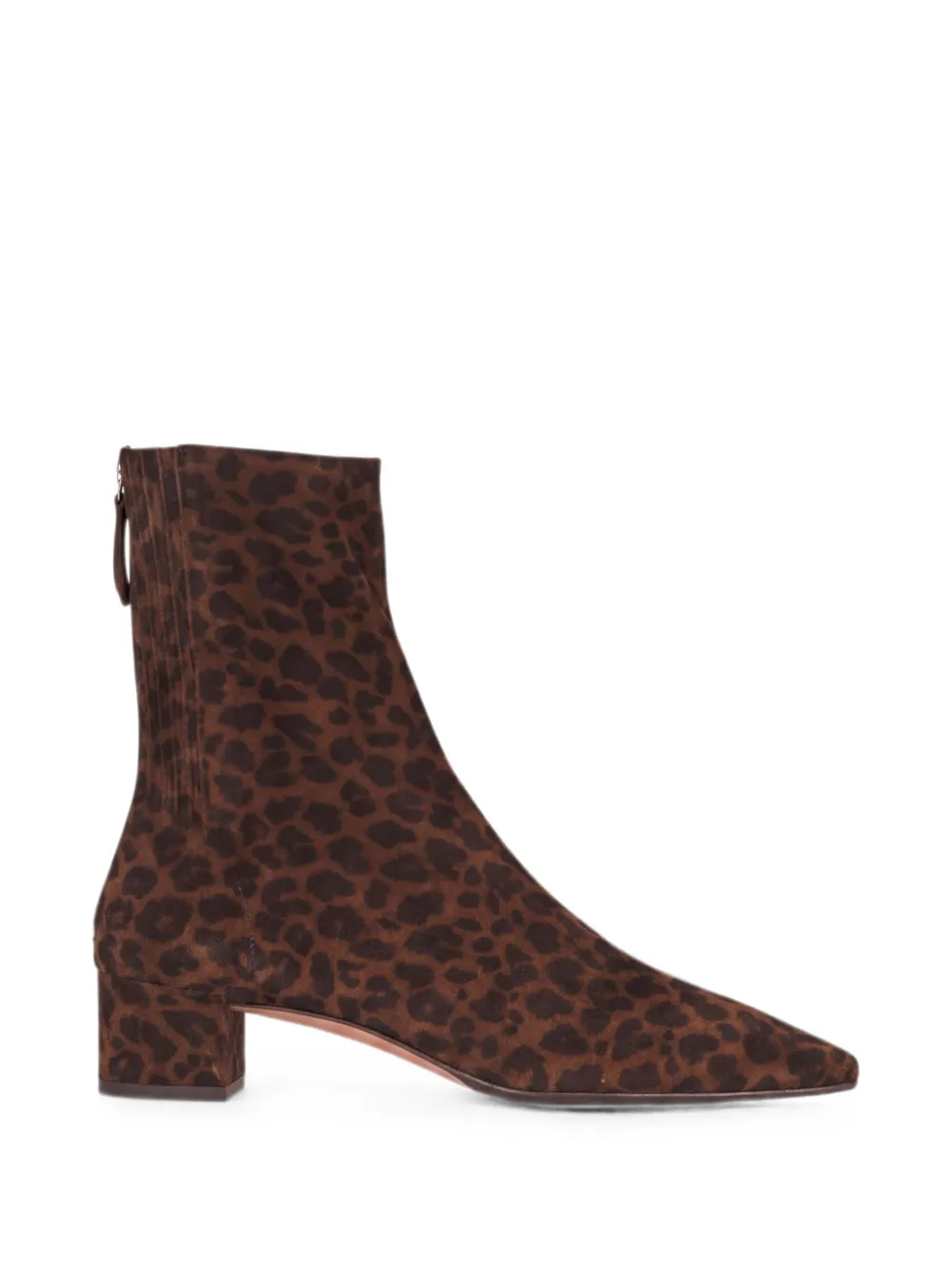 Aquazzura Saint Honoré leopard-print suede ankle boots Bruin