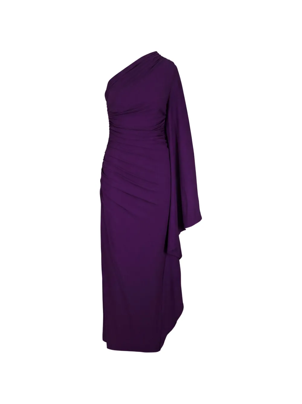 Michael Kors draped matte jersey one-shoulder gown - Viola