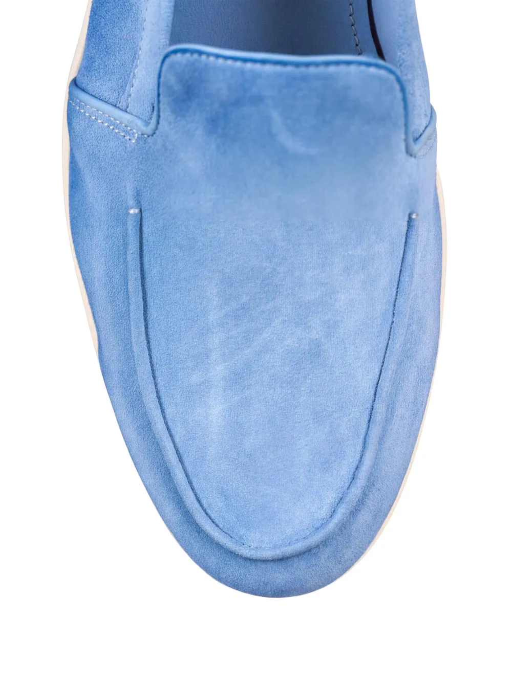 Santoni Suède loafers Blauw