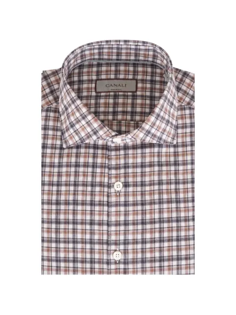 Canali camisa con cuadros estampados