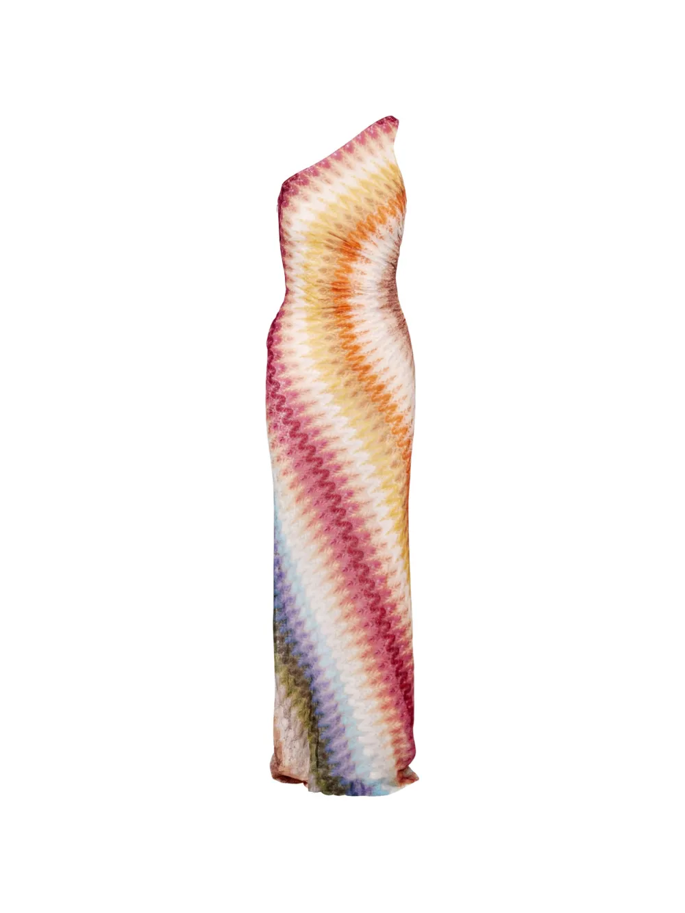 Missoni Abito monospalla con motivo a zigzag - Toni neutri