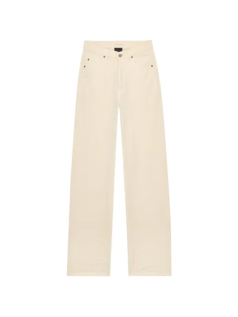 Saint Laurent V-waist long baggy jeans