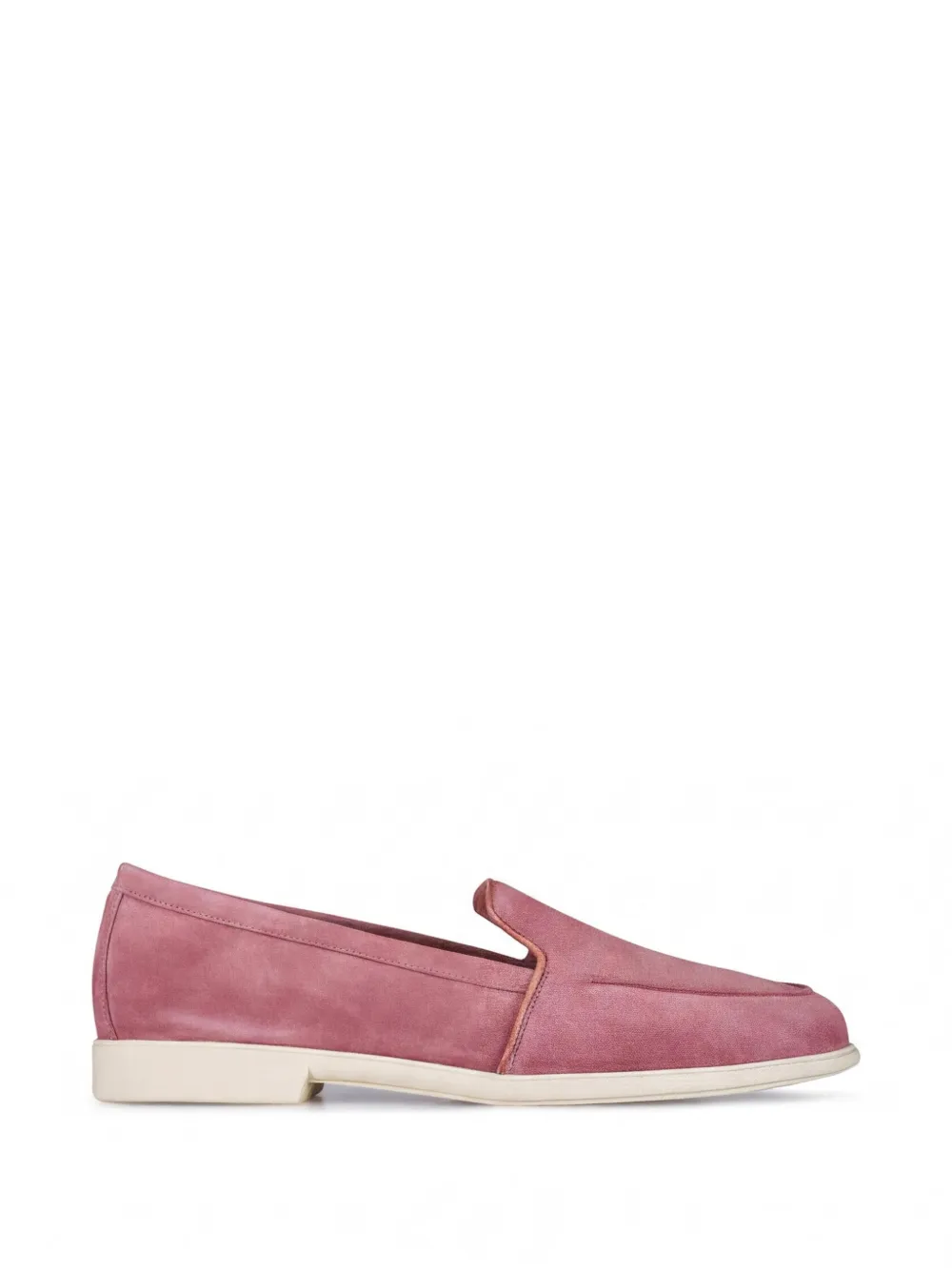 Santoni suede loafers Roze
