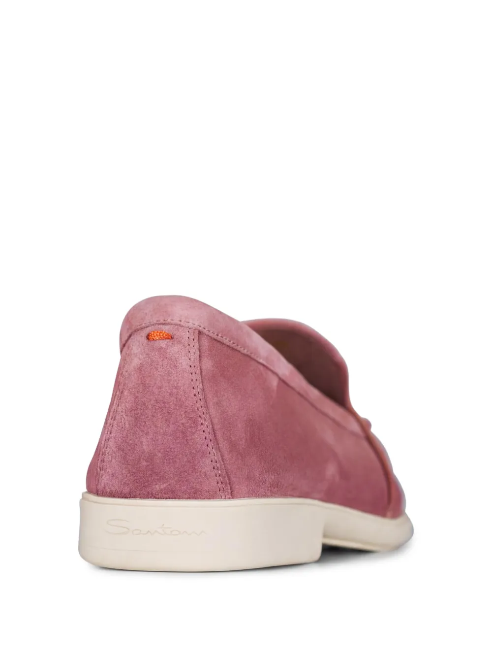Santoni suede loafers Roze