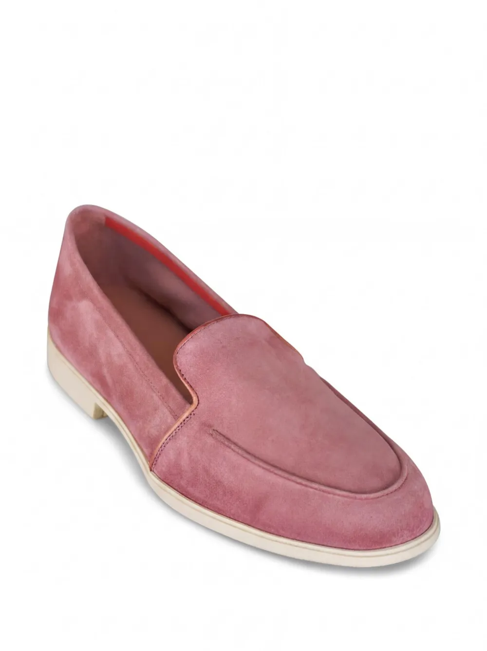 Santoni suede loafers Roze