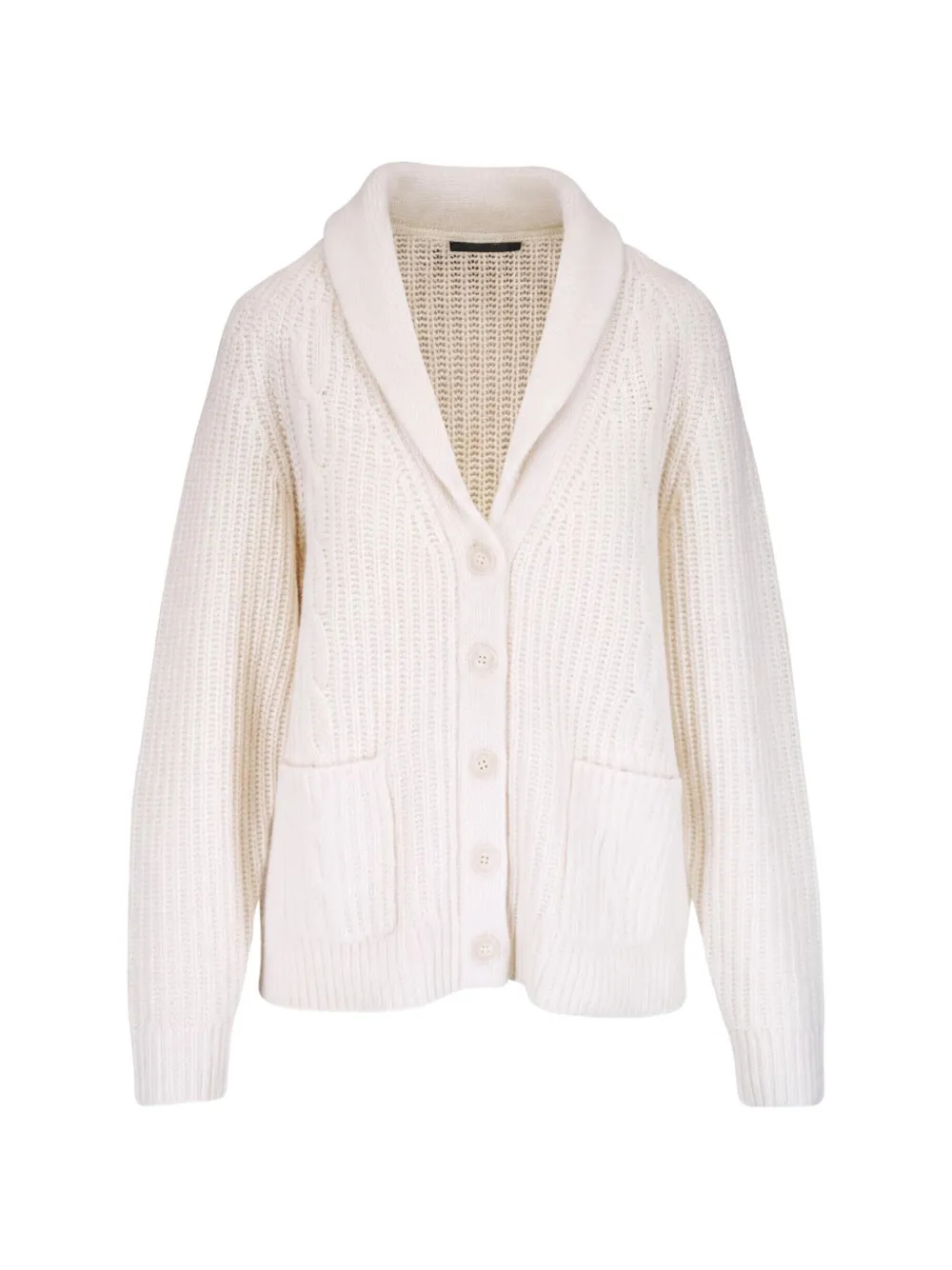 Nili Lotan Kaschmircardigan mit Zopfmuster - Nude