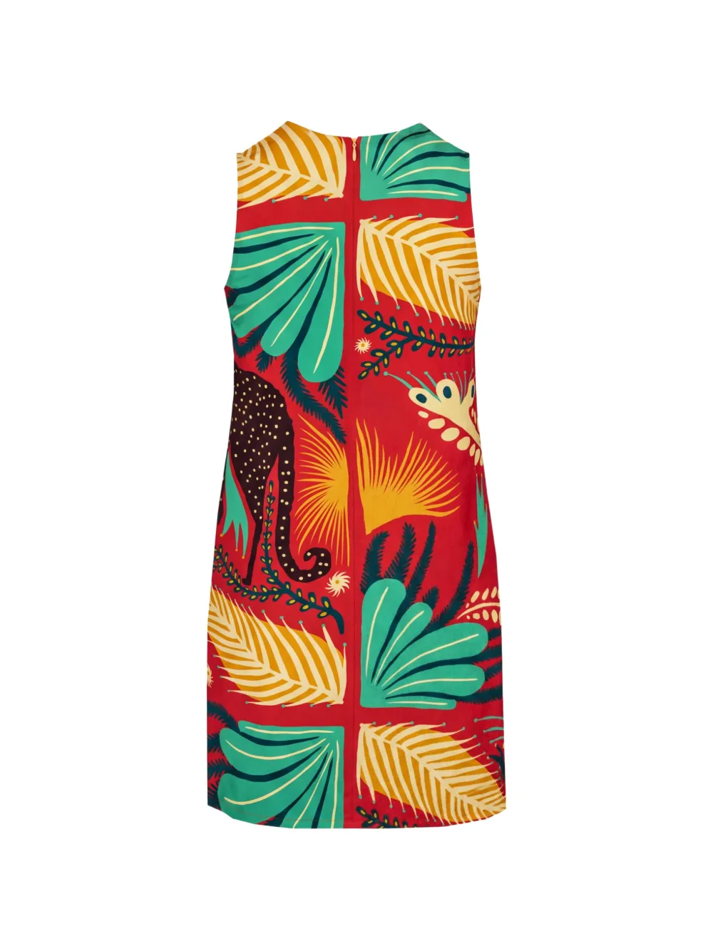 ETRO graphic-print sleeveless mini dress Rood