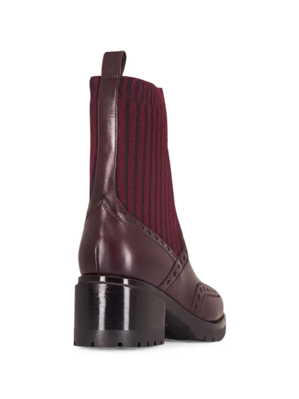 Santoni Ferret enkellaarzen met brogue-detail Bruin