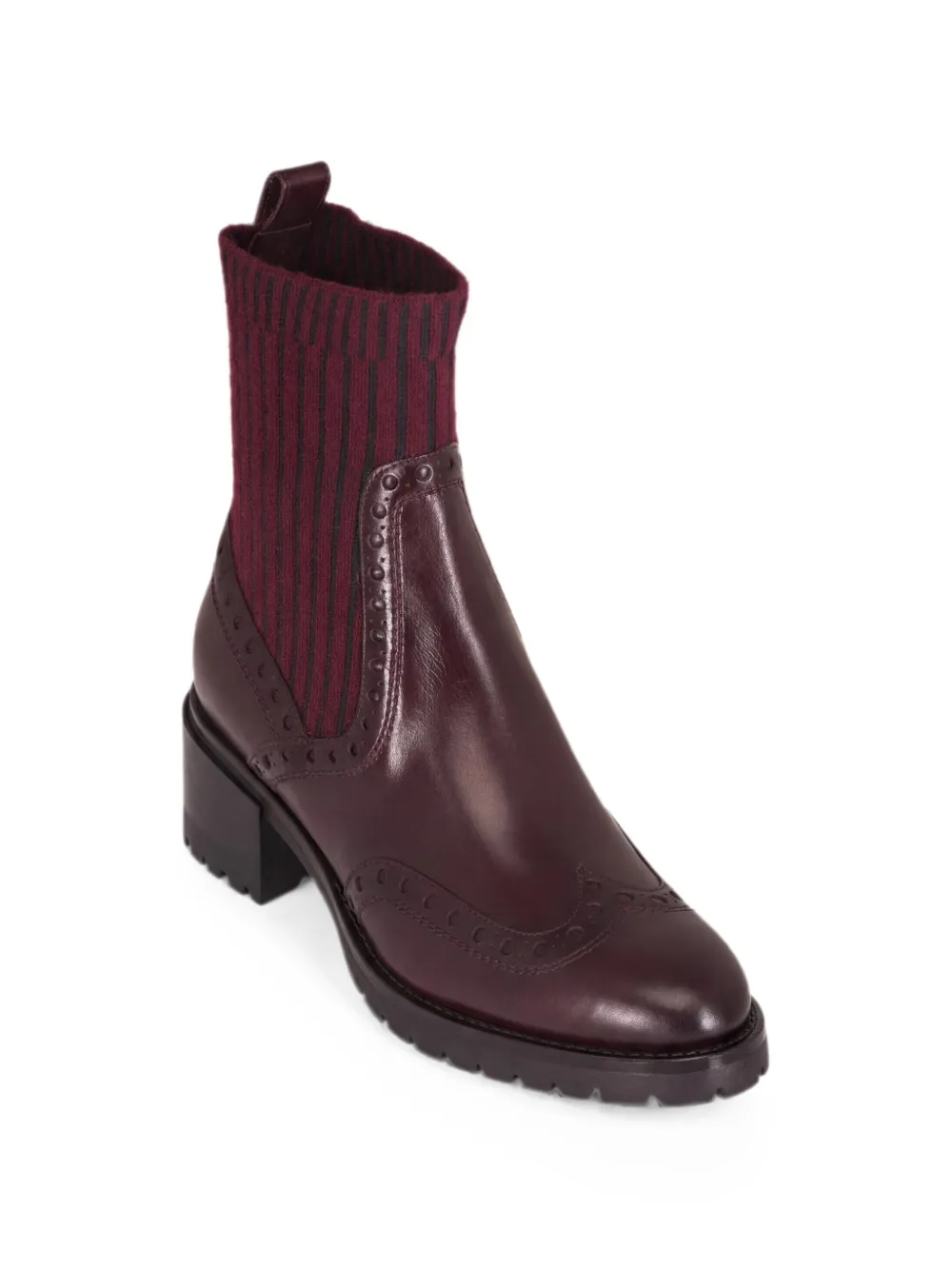 Santoni Ferret enkellaarzen met brogue-detail Bruin