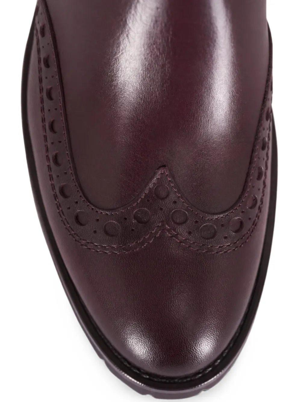 Santoni Ferret enkellaarzen met brogue-detail Bruin
