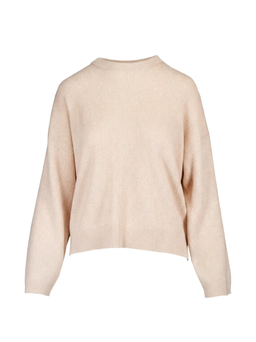 Brunello Cucinelli Ribbed-knit Sweater In Neutral